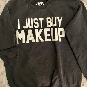 Black oversized sweater